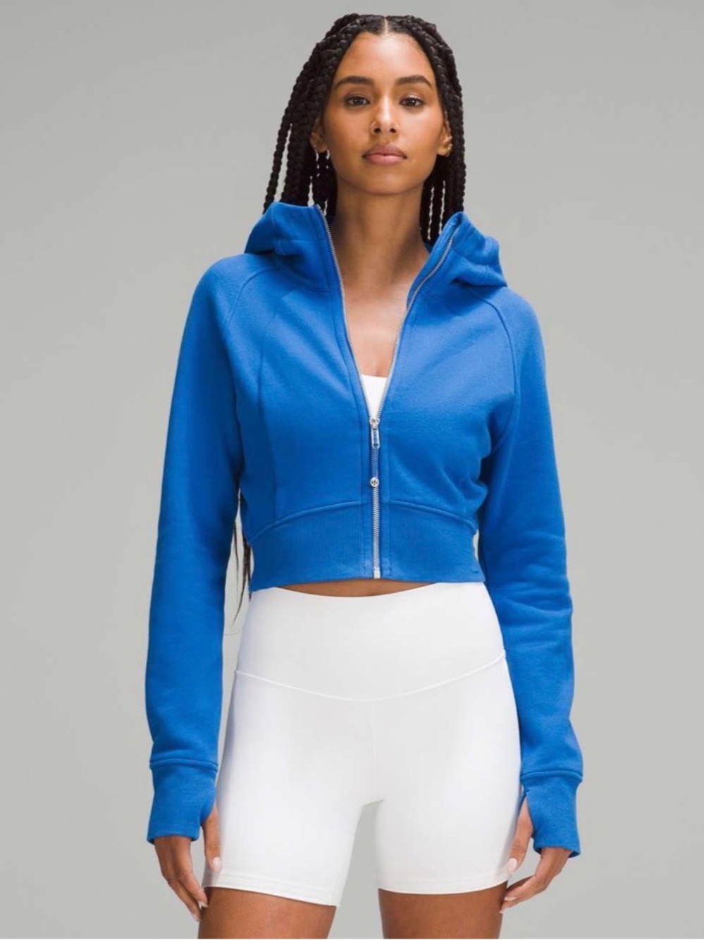 Lululemon Full Zip Cropped Scuba Hoodie
